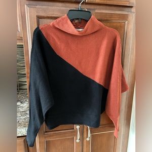 Philosophy , Black/rust sweater. Size small. NWT